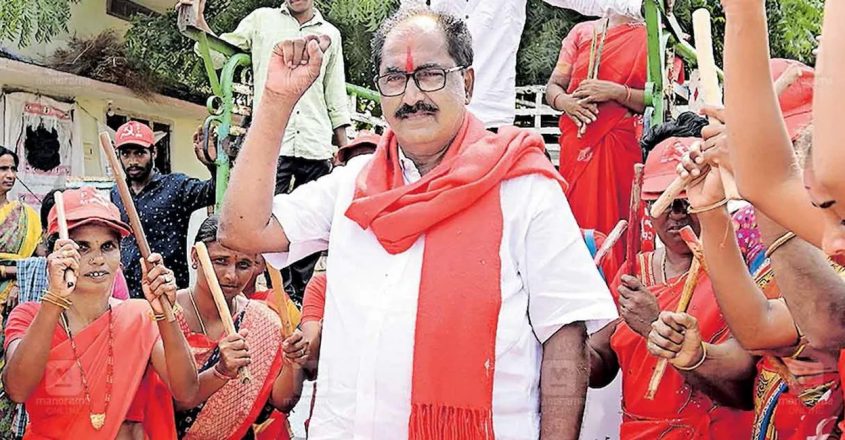 Thammineni Veerabhadram S Lone Fight For Cpm In Khammam S Paleru