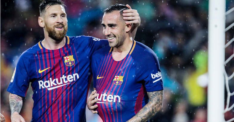 La Liga Alcacer Scores Twice As Barcelona Sink Sevilla Barcelona Vs