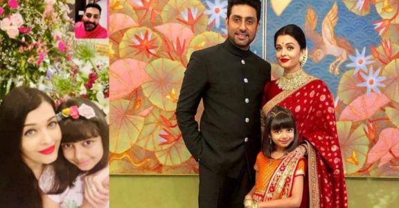 Aishwarya posts anniversary celebration pic, with Abhishek on video call