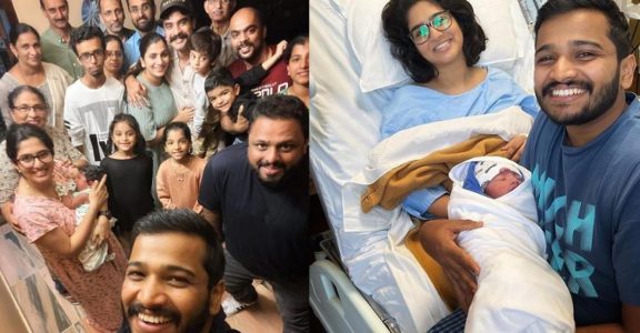 Tovino Thomas, Family Visits Basil Joseph's Baby Daughter Hope. Photo 