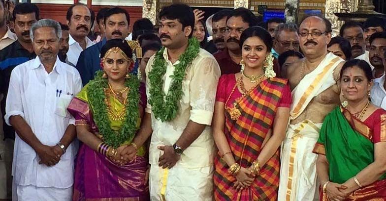 Keerthy Suresh's sister Revathy enters into wedlock | pix | Keerthy ...