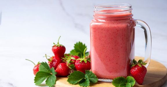 Refreshing strawberry smoothie to cool off on a summer day | Recipe ...