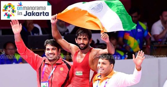 Wrestler Bajrang Punia Wins India's First Gold | Asian Games Wrestling ...