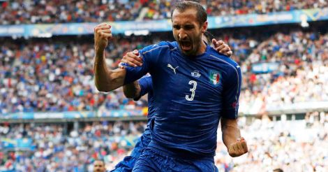Italy's top goal scorers' jerseys