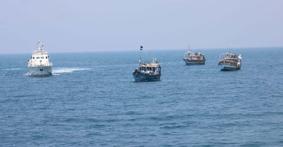 Coast Guard seizes 3 Lankan boats with drugs from Pakistan off Kerala coast