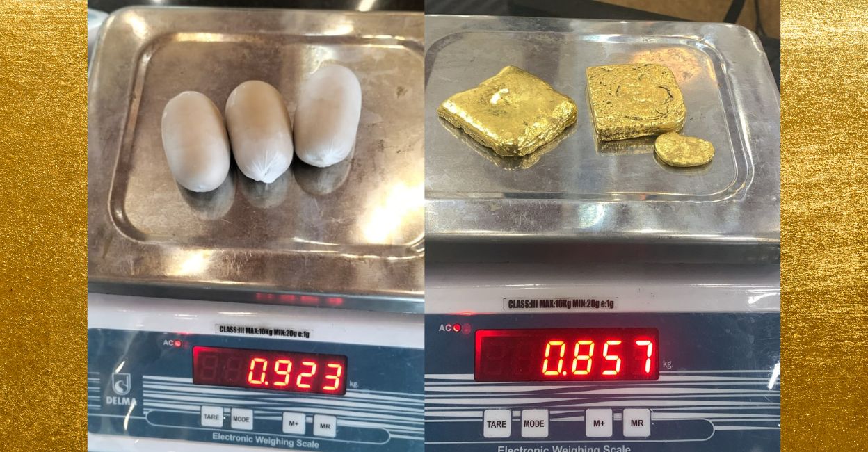 Gold worth Rs 51 lakh seized from Kannur airport 