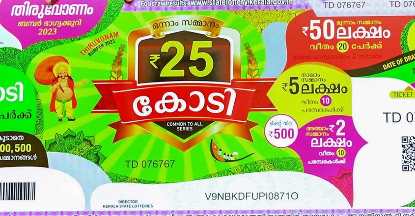 Thiruvonam bumper lottery winner announced, Rs 25 crore ticket ...