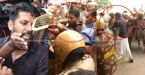 Congress MLA Shafi Parambil Roughed Up By Police During KSU March ...