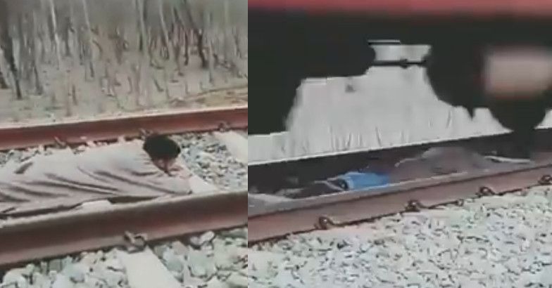 Video Of Kashmiri Mans Rail Stunt Goes Viral India News National News 3046