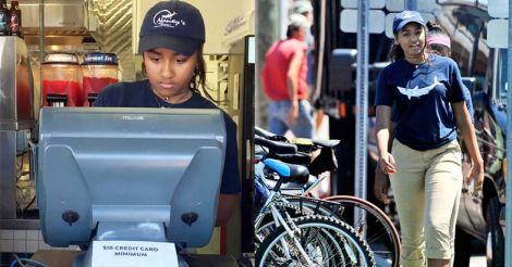 First Daughter Sasha Obama takes summer job at seafood joint in