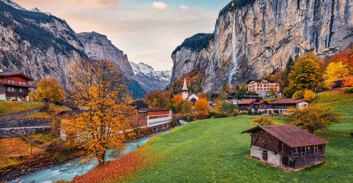 Mesmerising colours of autumn in Switzerland