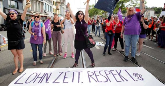 Swiss Women Stage Mass Strike Demanding Overdue Equality Women